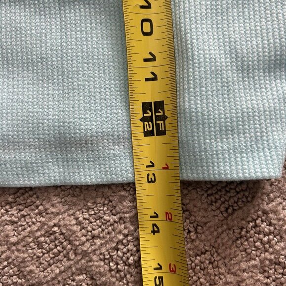 American Eagle Light Blue Teal Knit Halter Tank Top Crop Top Womens Size Small S - Picture 3 of 5